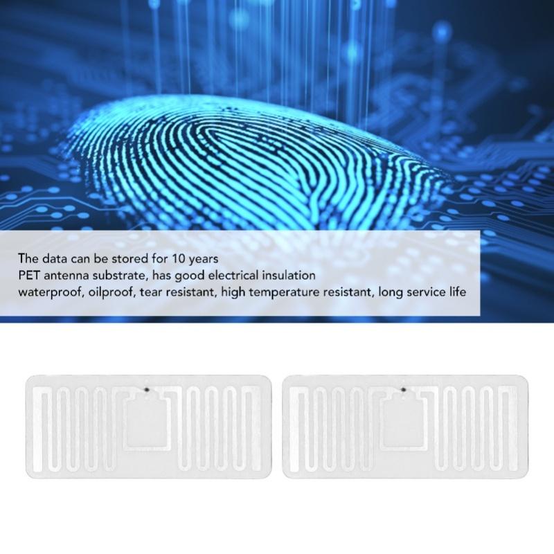 100 шт. UHF RFID-меток 860-960 МГц Чип Km4q Клейкая вставка Этикетка Поддержка протокола ISO 18000-6C EPC Class1 Gen2