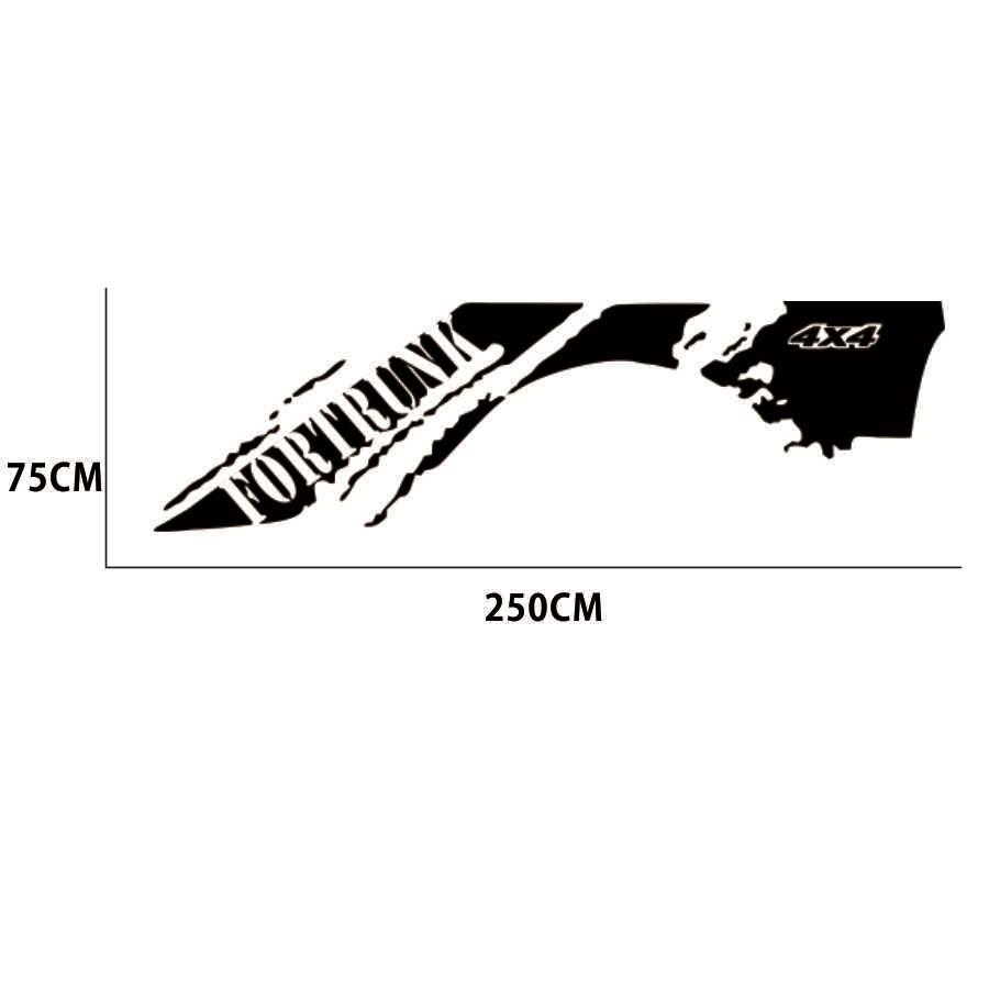 2x Black Car Side Body Decal Vinyl Sticker For 4X4 Off Road Truck