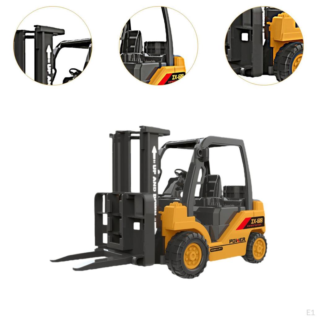 Forklift Truck Toy Construction Vehicle Model Collection Lifting Play Engineering Car