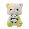 Panda With Cat Plush Toys Cartoon Stuffed Dolls Room Decorations Gifts Kids