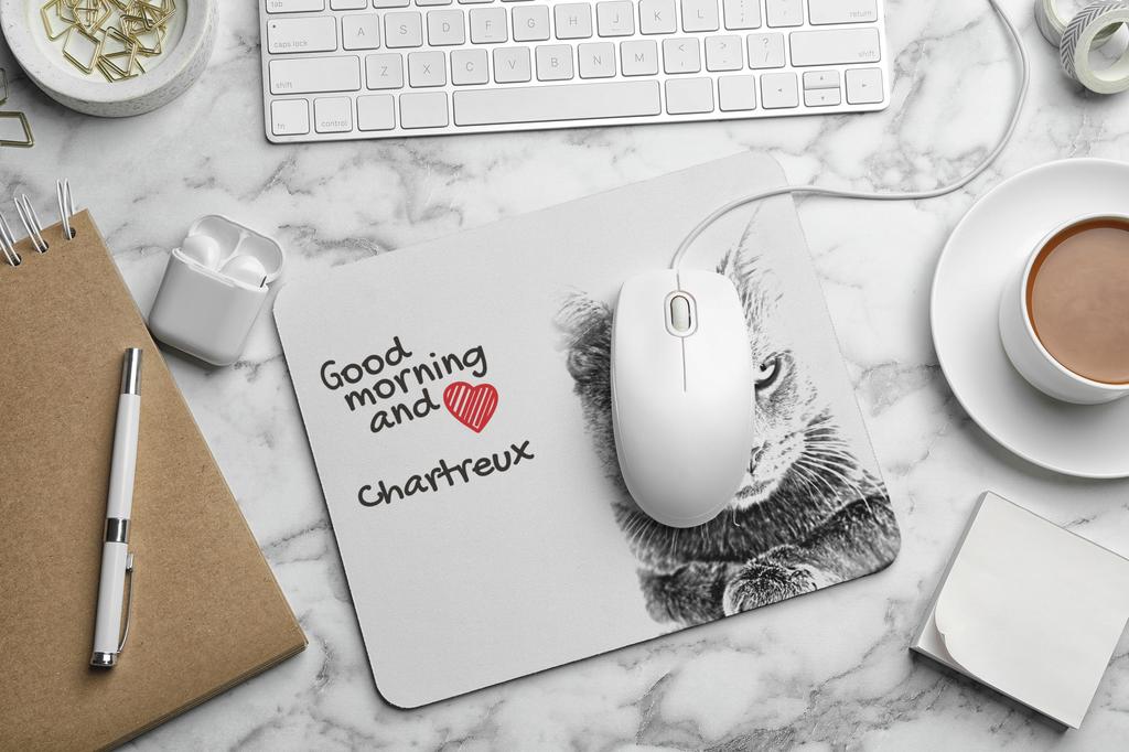 Chartreux – Mouse pad with print, personalized cat pad | Art-Dog