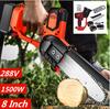 288V Electric Chain Saw Cordless One-Hand Power Saw Chainsaw Woodworking Wood Cutter with Battery Kit Garden Tools