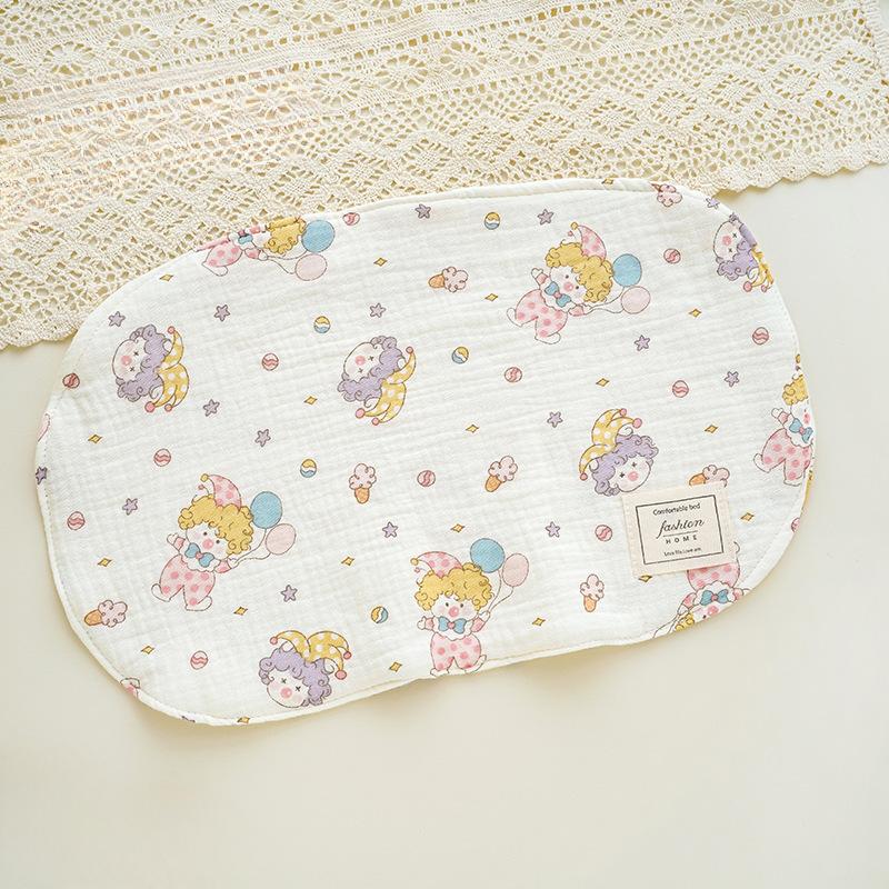 Подушка-облако от рвоты с молоком, удобная подушка для новорожденных, низкая плоская подушка для младенцев, восьмислойная марлевая подушка для детей