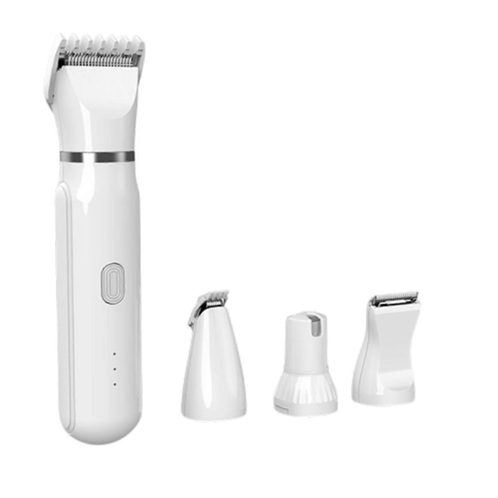 Multifunction Pet Shaver Electric Hair Trimmer with 4 Blades Grooming Clipper Nail Grinder Professional Recharge Dog Cat Haircut