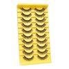 Eyelashes 3D Effect Realistic Curled Russian Volume Eyelashes Makeup Prop Daily Life