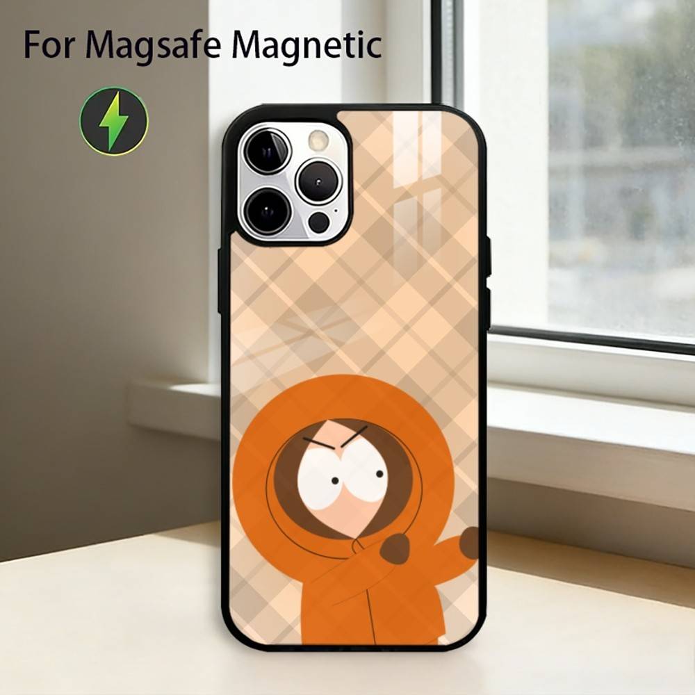 Чехол для телефона S-south P-park K-kenny Для iPhone17,16,15,14,13,12,11 Plus,Pro Магнитный Для Magsafe Беспроводной Зарядки