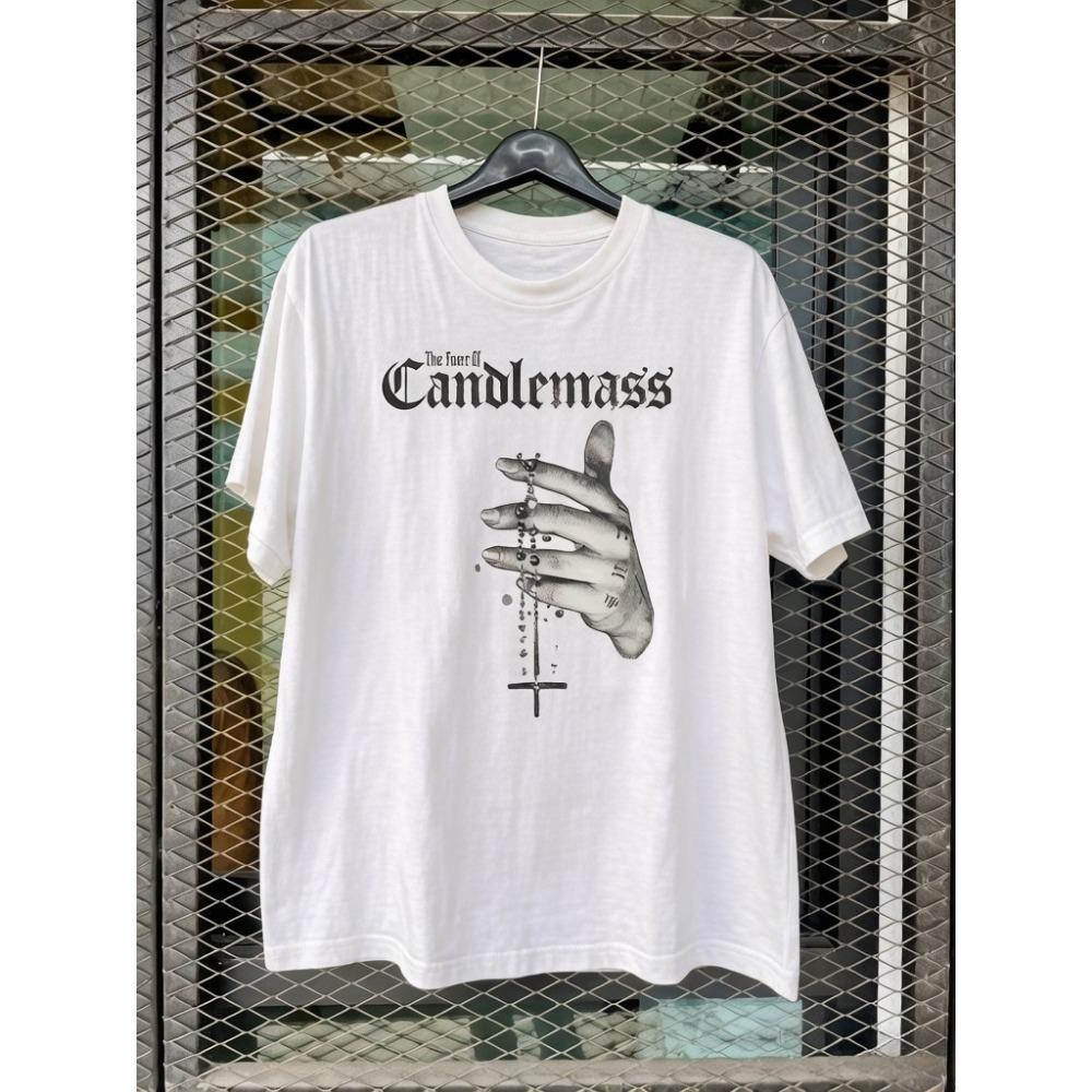 Candlemass Футболка The Curse of Candlemass Черная Мужские Футболки Мужские Футболки Подходит для Мужчин и Женщин Одежда