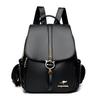 Soft Leather Backpack Spring and Summer New Lychee Pattern Large Capacity Fashion Trendy Women's Backpack Schoolbag Women