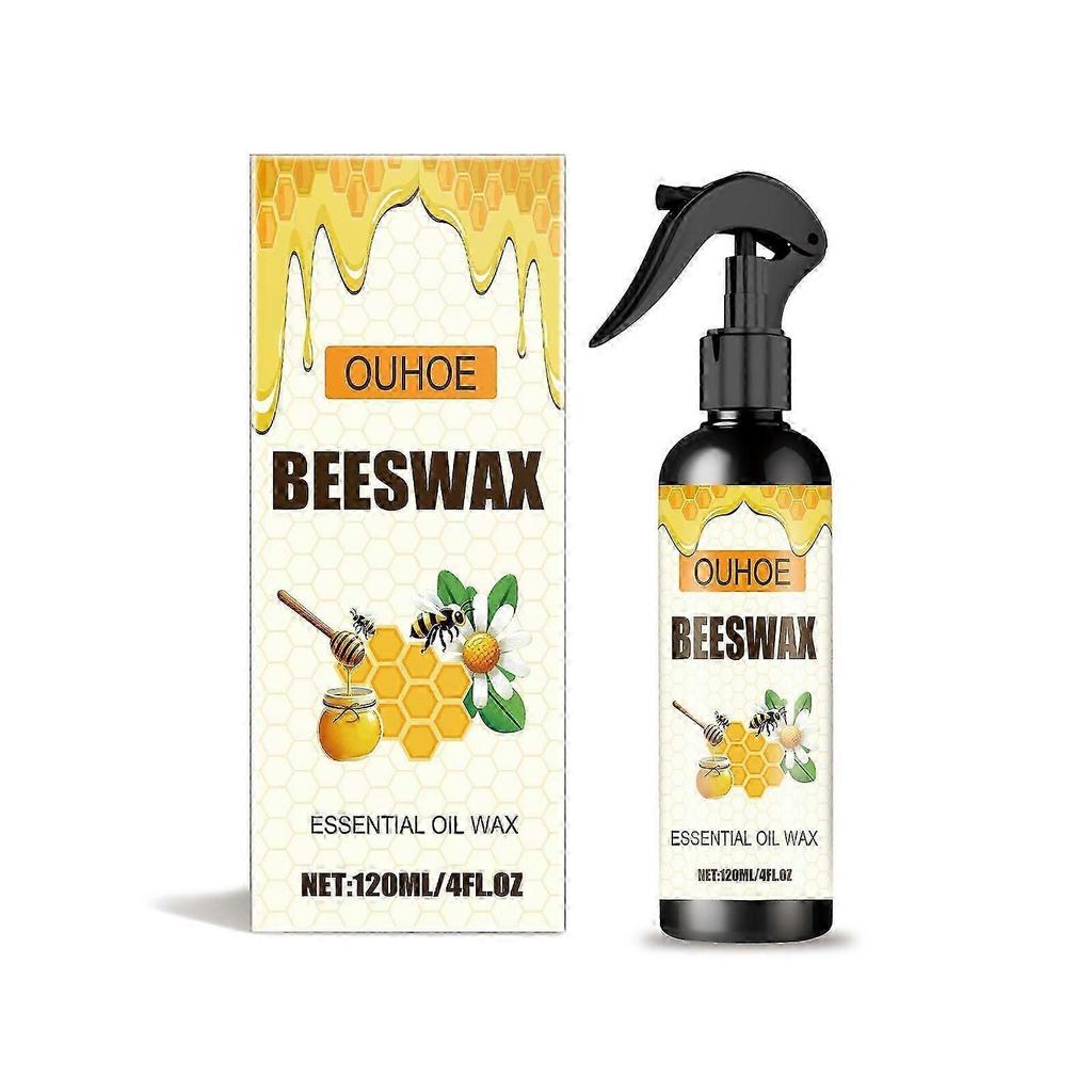 Natural Beeswax Furniture & Floor Spray - Waterproof, Scratch & Crack Repair, Restores Shine, Eco-Friendly 120ml