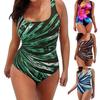 Популярный купальник с мягкой подкладкой и контролем живота, летняя пляжная одежда Woemn
