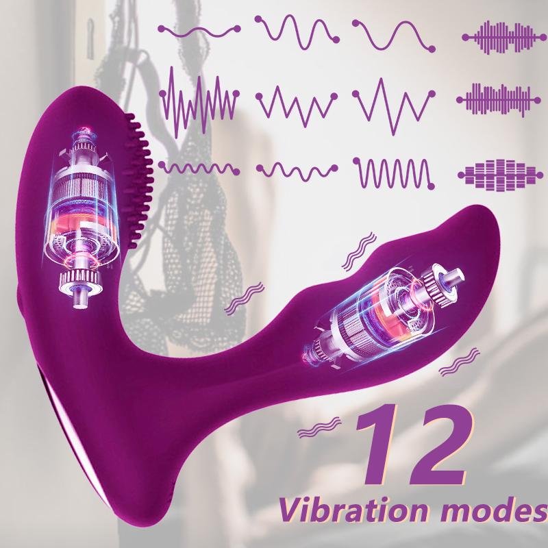 Беспроводной носимый вибратор для женщин, 12 скоростей, вибрирующие фаллоимитаторы, трусики, стимулятор клитора G-spot, вагинальный массаж, секс-игрушка для взрослых