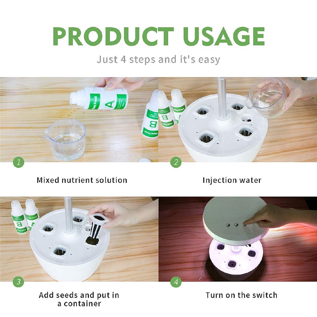 IGS-01 Комнатное растение Гидропоника Лампа для выращивания растений Беспочвенное выращивание Лампа для выращивания растений для комнатных растений, питомника, цветов