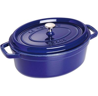 Кокотница Zwilling Staub овальная 35,3×29 см тёмно-синяя 4,2 л (40510-288-0)