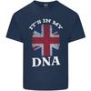 Britain Its in My DNA Funny Union Jack Flag Unisexs Light Cotton TShirt
