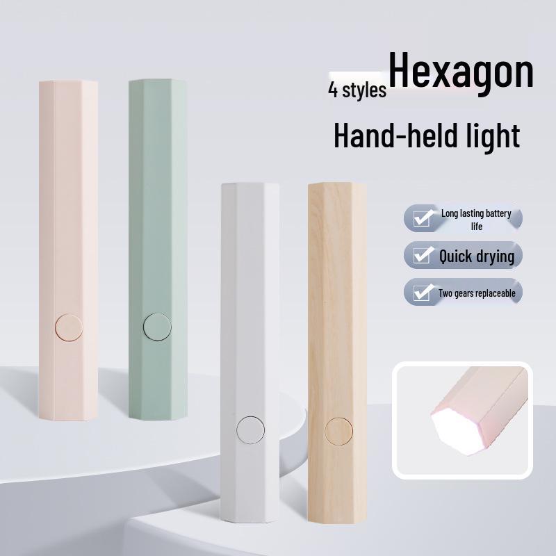Nail Salon Quick-Dry Handheld UV Lamp: Fast-Curing, Non-Darkening Light for Wearable Nails