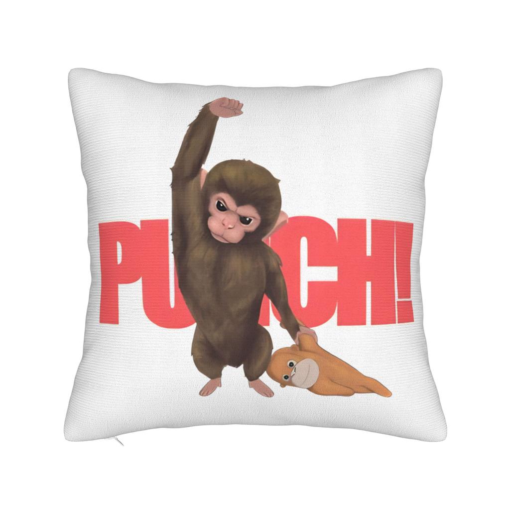 Punch Monkey Pillow Case Cute Funny Pillow Cover Soft Pillowcases For Sofa Bedroom Home Decor