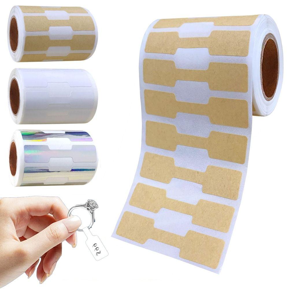 500 шт. Крафт-бумага Бирки для ожерелий и колец Цвета в ассортименте Бирки для браслетов Ювелирные ценники