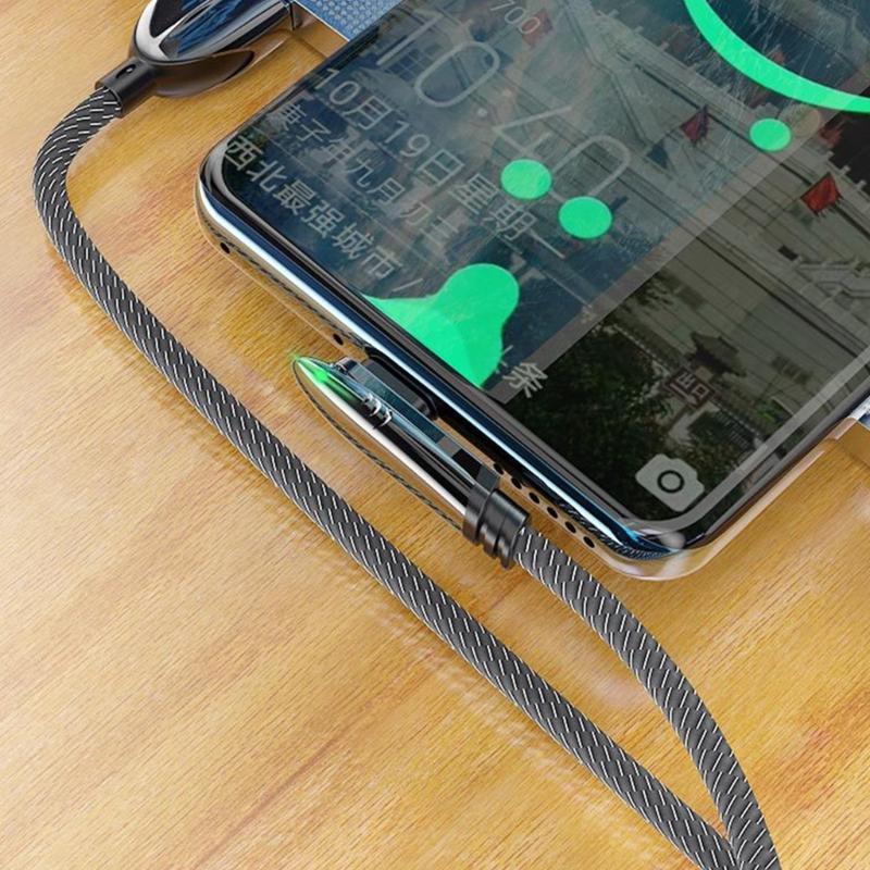 Зарядный кабель USB Type C 120 Вт 6 А Высокоскоростной кабель для синхронизации данных Гибкий плетеный для мобильных устройств Линия данных