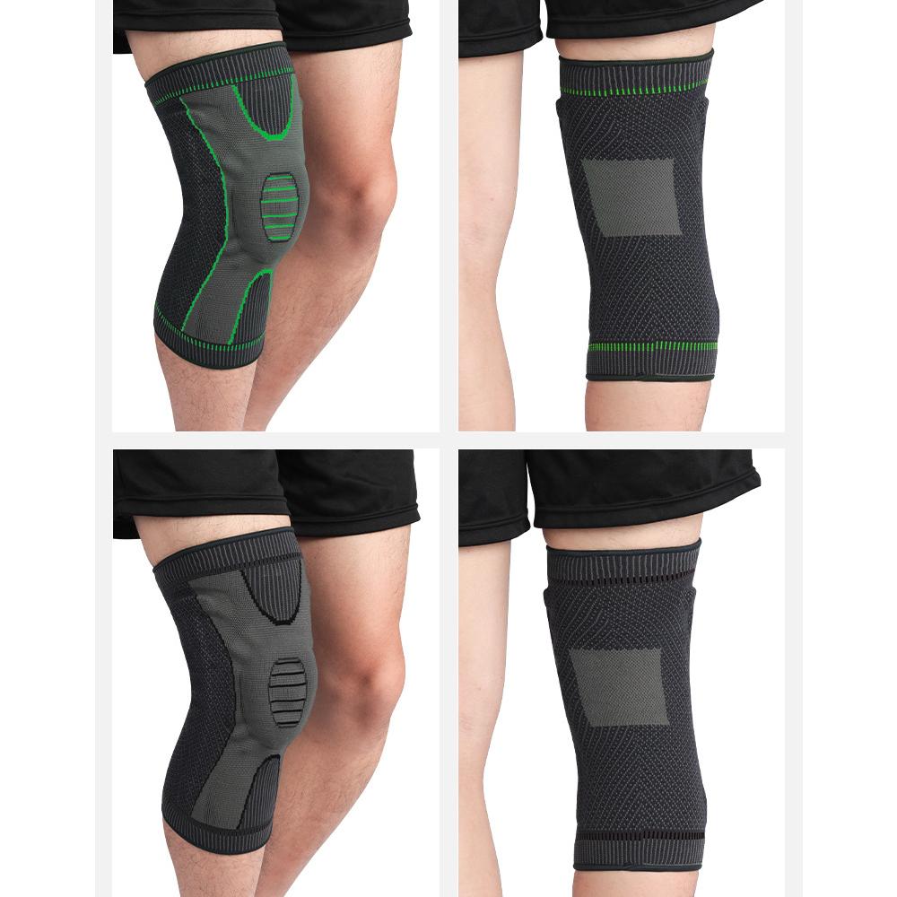1 шт., компрессионный рукав для коленного сустава с гелевыми подушечками надколенника, боковые стабилизаторы, подушечки для бега, артрита, облегчения боли в суставах