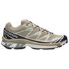 SALOMON XT-6 Comfortable Versatile Top Layer Leather Breathable Low-Top Running Shoes Unisex Running Shoes Khaki Black 477374