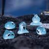 8Pcs/Set Water Sprites Figurine Luminous Mini Water Elf Ornament Miniature Cartoon Waterdrop