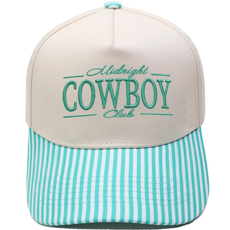 Midnight Cowboy Club Embroidery Color Matching Truck Driver Baseball Cap Male Female Shade Dad Cap