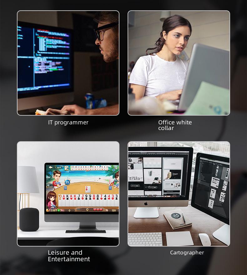 Left-handed Wireless Grip Mouse Designed for Girls, Small Size To Relieve Hand Joint Strain.