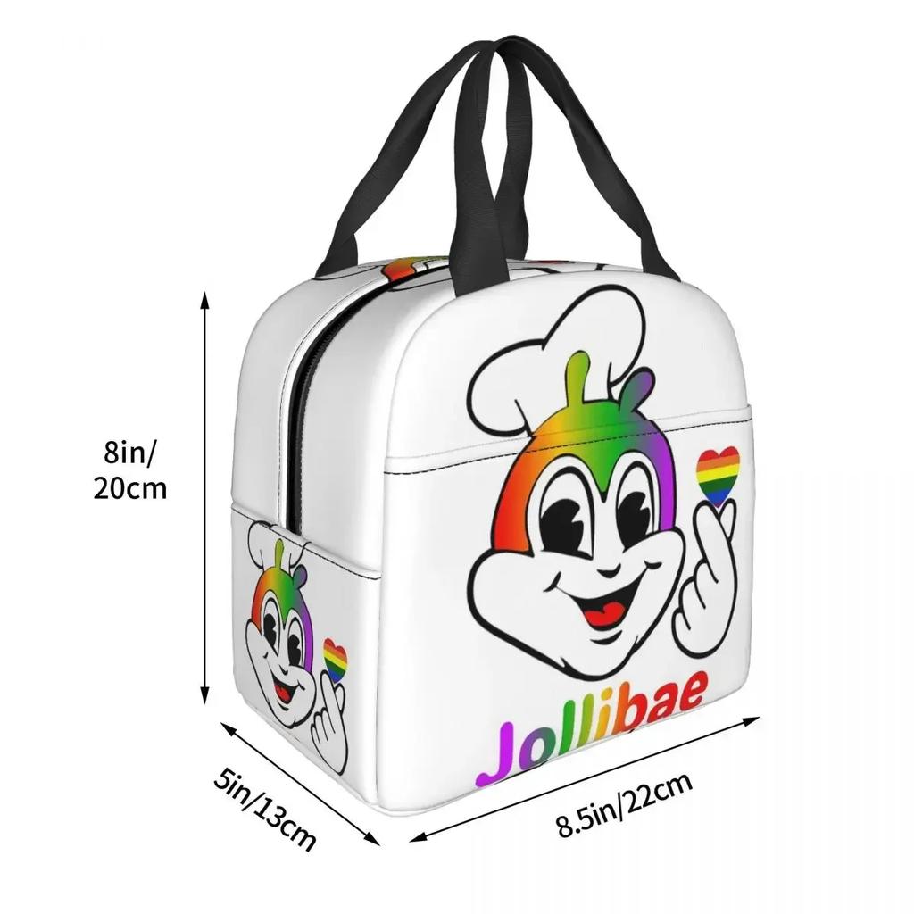 Jollibee Pride Insulated Lunch Bag for Women Children Portable Food Boxes Thermal Lunch Box Tote