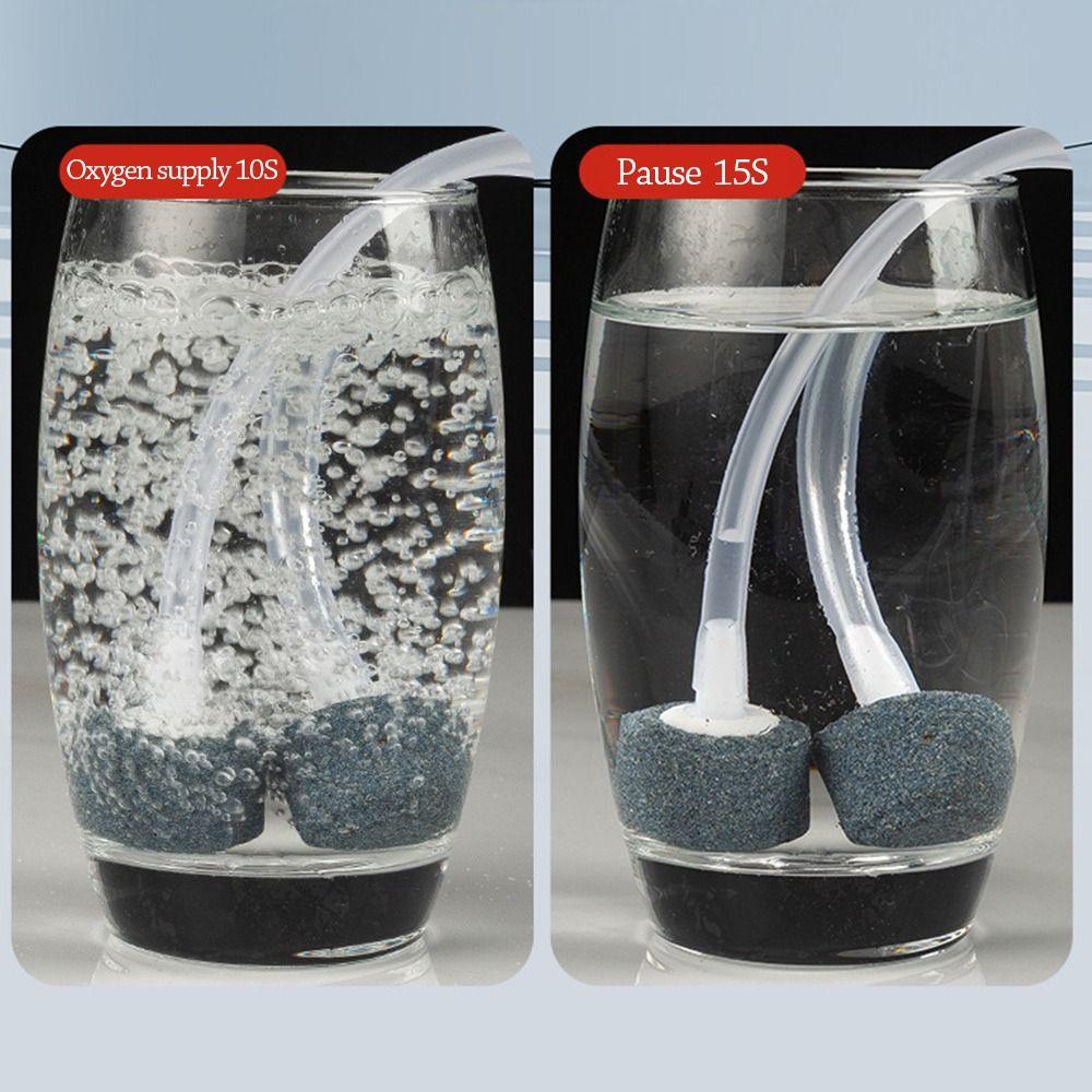 2 Hole Aquarium Air Pump Low Noise Ultra Silent Oxygen Pump Silent Operation Mini Size Fish Tank Air Compressor for Fish Tank