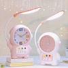 Cartoon Astronaut Desk Lamp Plastic Bedside Clocks Clock Ornament Tabletop Clock  Reading