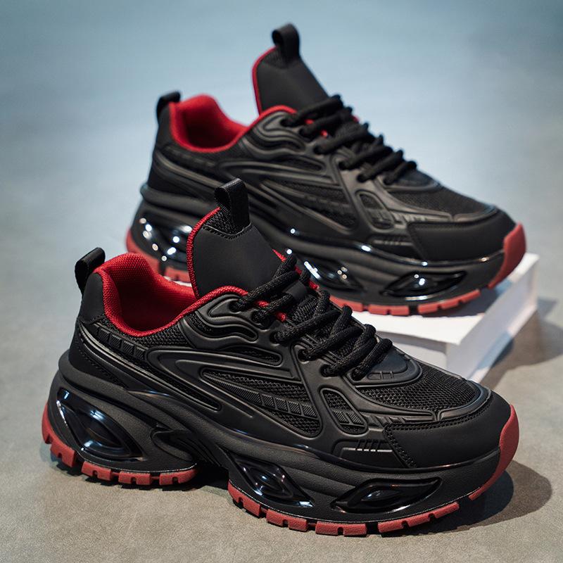 Men's shoes spring and summer breathable versatile casual dad shoes men's thick-soled heightening Darth Vader sneakers