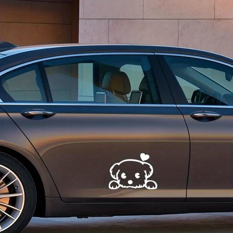 2 шт./набор Милая собака Автомобиль Мотоцикл Внедорожник Грузовик Окно Стена Играть Роль Наклейки Наклейка на зеркало заднего вида Автоаксессуары