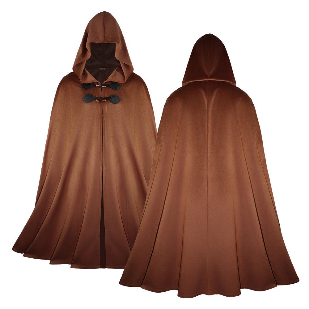 Средневековый, Голландский бархат, Хэллоуинская палатка для боя с капюшоном, Плащ, Пират-рейнджер, Воин, Косплей-персонаж, Косплей-костюм