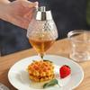 Honey Dispenser Honey Dispenser Portable Acrylic Honey Jar Container Honey Comb Shaped Honey Pot for Serving Honey and Syrup