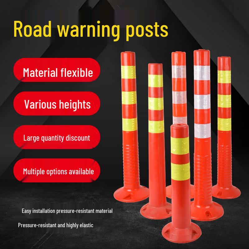 Reflective Plastic Traffic Barrier Cone – PU Lane Divider and Warning Post