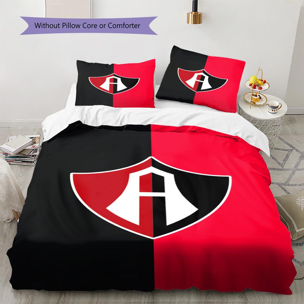 Atlas FC Pattern Bedding Set Quilt Cover Pillowcase Home Decor Gift (1 * duvet cover + 2 * pillowcase, without core)