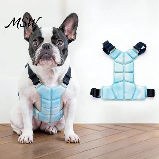 Gel Based Cooling Vest for Pets Dog Vest, Breathable Coat with Ice Packs, Jacket Hot Weather Summer Pet Large Medium Small Dogs Harness