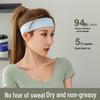 Unisex Sweat-Absorbing Sports Headband: Fashionable Running, Fitness, Yoga Headscarf with Embroidered Design