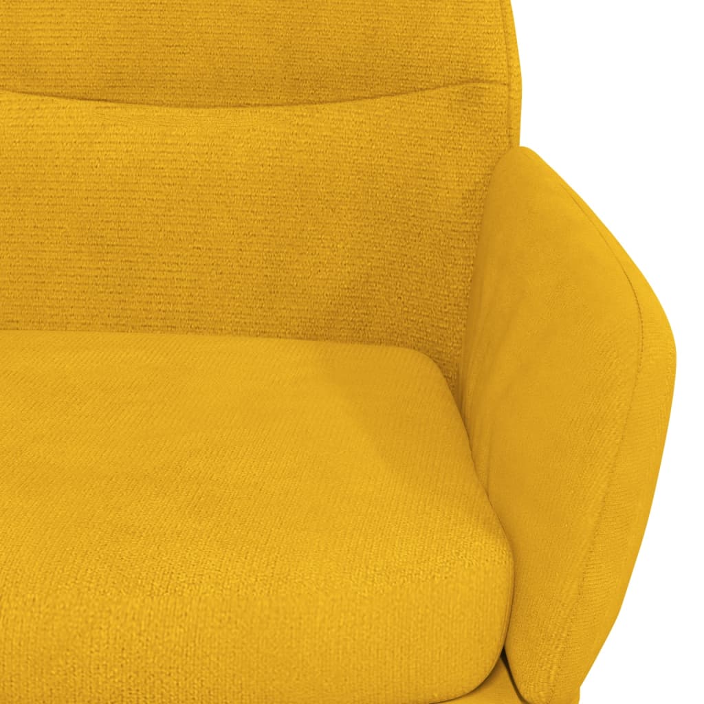 Recliner Chair Mustard Yellow Velvet