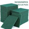 10/20/30PCS Scrub Pads Household Kitchen Oil Removal Dishwashing Pot Pads Scratch Free Multipurpose Reusable Cleaning Dishrag