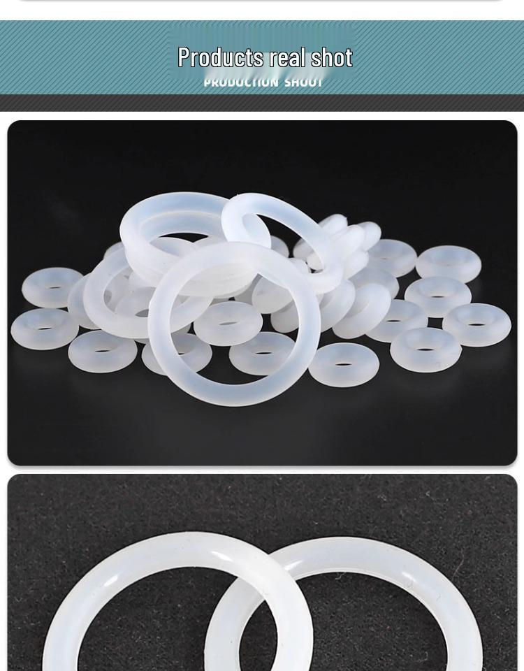 White Transparent Silicone O-Ring Waterproof Gasket – Elastic Small Rubber Pad (1/1.5/2/2.5/3mm)