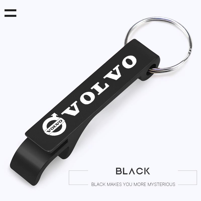 1Pcs Portable Beer Bottle Opener Key Chain Accessories For Volvo XC90 V90 V60 XC60 V40 S80 S60 S90 C40 XC40 V70 XC70 C30 C70
