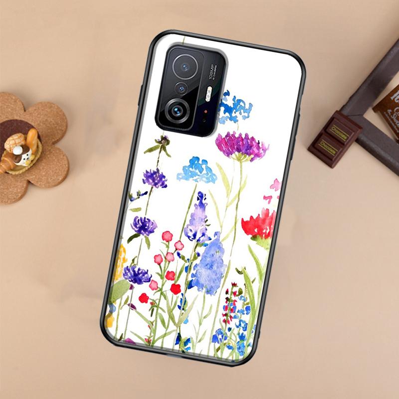 Чехол с лавандовыми фиолетовыми цветами для Xiaomi POCO X7 X6 X5 X3 Pro F3 F5 F6 M6 Pro 13 14 Ultra 11T 12T 13T 14T Pro