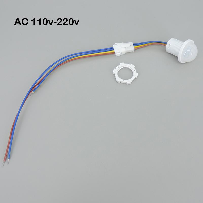 AC 220v or DC 12V 24V PIR Infrared Motion Automatic Lamp Sensor Detector IR Light Control Switch Human Body Indoor Outdoor