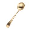 Thickened Gold Spoon Corrosion Resistance Heat Resistant Elegant Simple Round Spoons for Home Office Travelling
