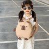 Adorable Japanese Cartoon Style Unisex Kids Backpack Featuring Cute Capybara Design