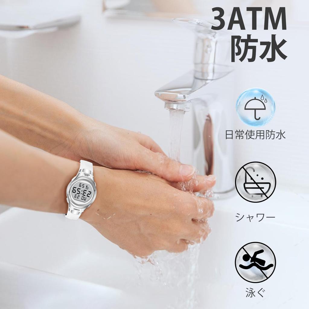 Цифровые часы для женщин, Спортивные часы, Многофункциональные, Дата, День недели, Будильник, Светодиодный дисплей, Водонепроницаемые часы, Для улицы, Простые часы, Стильные,