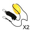 2x Marine Kayak Anchor Tow Buoy Ball Yellow