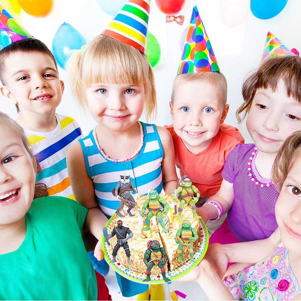 New Ninja Turtle Mini Figures Anime Action Figures Cake Toppers For Theme Party