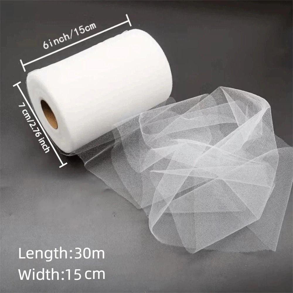 DIY Craft Sheer Tulle Fabric Ribbon Multi-clolor Party Decor Tulle Event Decoration